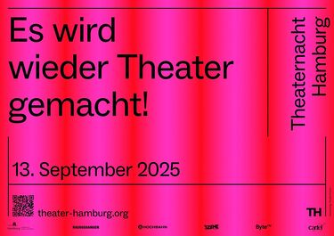 Plakatmotiv der Theaternacht Hamburg 2025